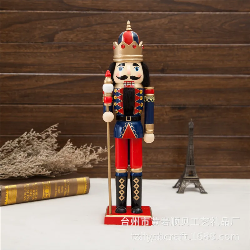 جديد الملك المنقولة دمية الدمى 38 سنتيمتر كلاسيكي كسارة البندق دمية الجنود عيد الميلاد لعبة هدية عالية الجودة Ht106