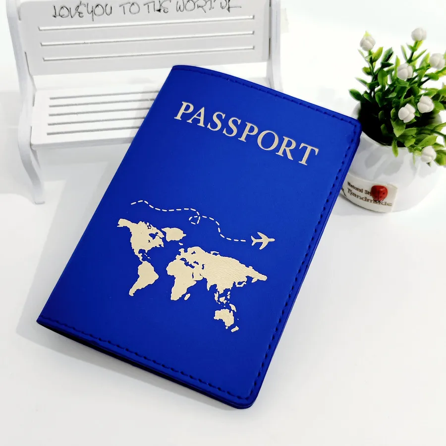 1PCS PU Leather Passport Cover Case  Holder  Wallet Card Holder Lightweight Fashion Travel Accessories For Flight