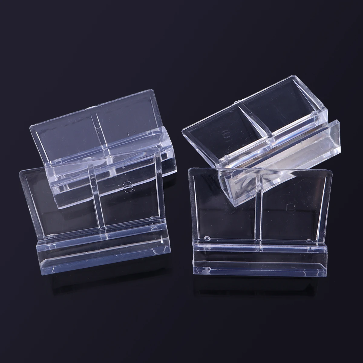 

4 Pcs Aquarium Cover Clips Durable Acrylic Fish Tank Holders Shelves White Glass Easy Install No All Tanks Pet