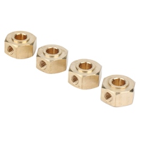 A41Z-4PCS Brass 12Mm Hex Wheel Hub Adapter For YK4102 YK4103 YK4082 YK6101 Yikong RC Crawler Car Upgrade Parts