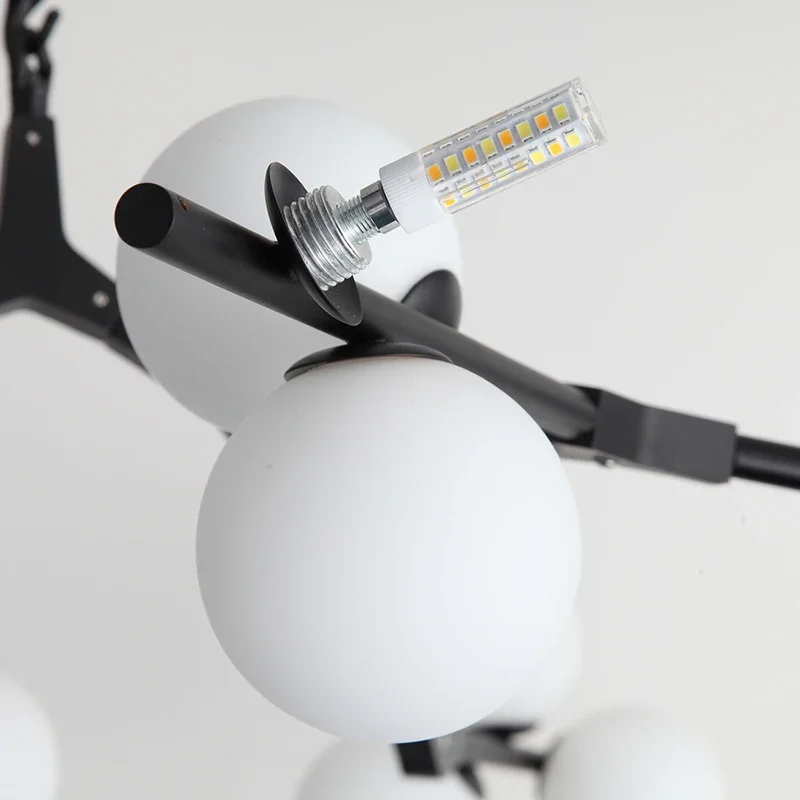 

Nordic Light Luxury Magic Bean Molecular Lamp Simple Modern for Living Dining Room Clothing Store Adjustable Shaped Branch Lamp