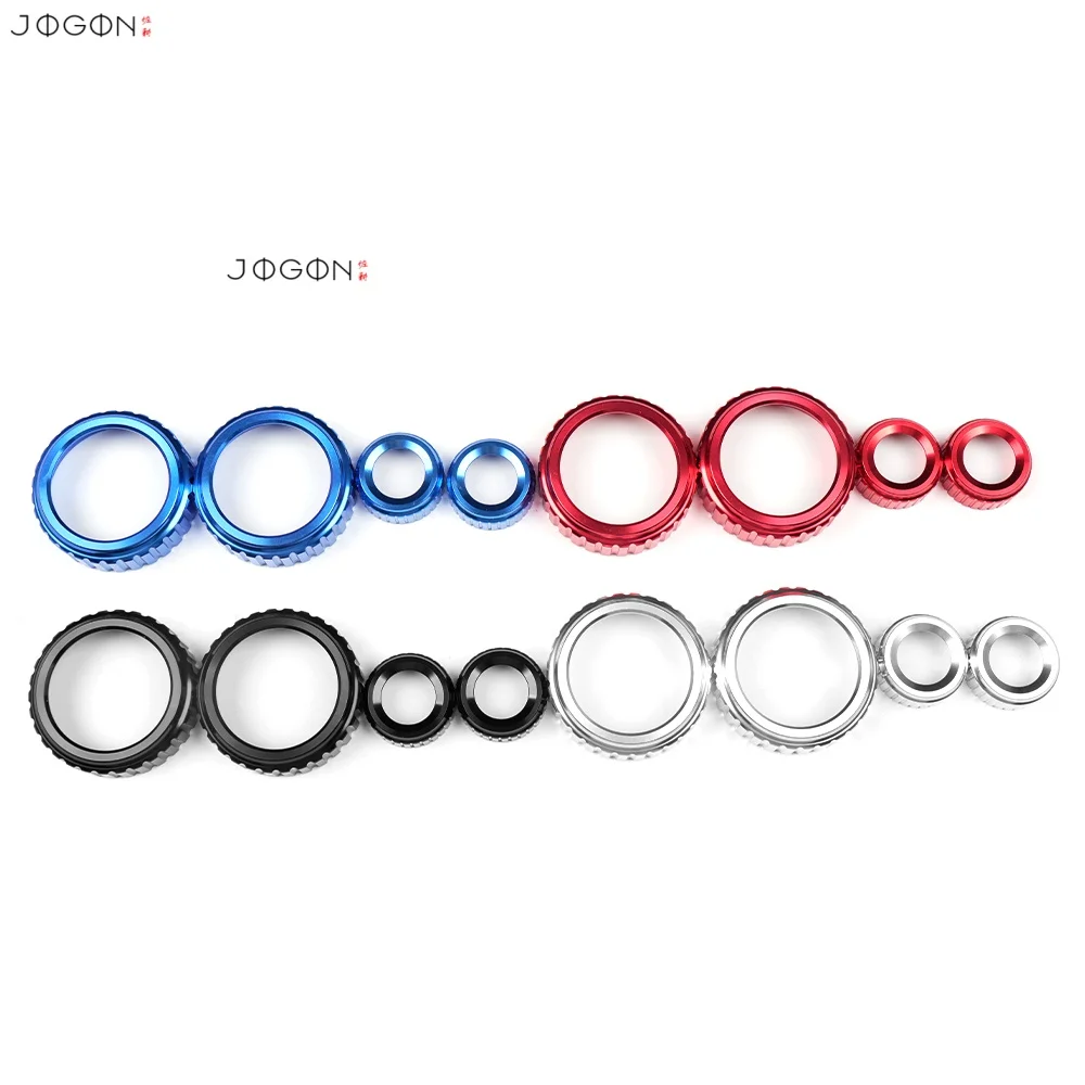 4 Stück für Hyundai Santa Fe MX5 Cruz Tucson 2024 2025 2026 Auto-Innenraum Armaturenbrett Audio-Lautstärkeregler Knopf Ringabdeckung Zubehör – Detail 4