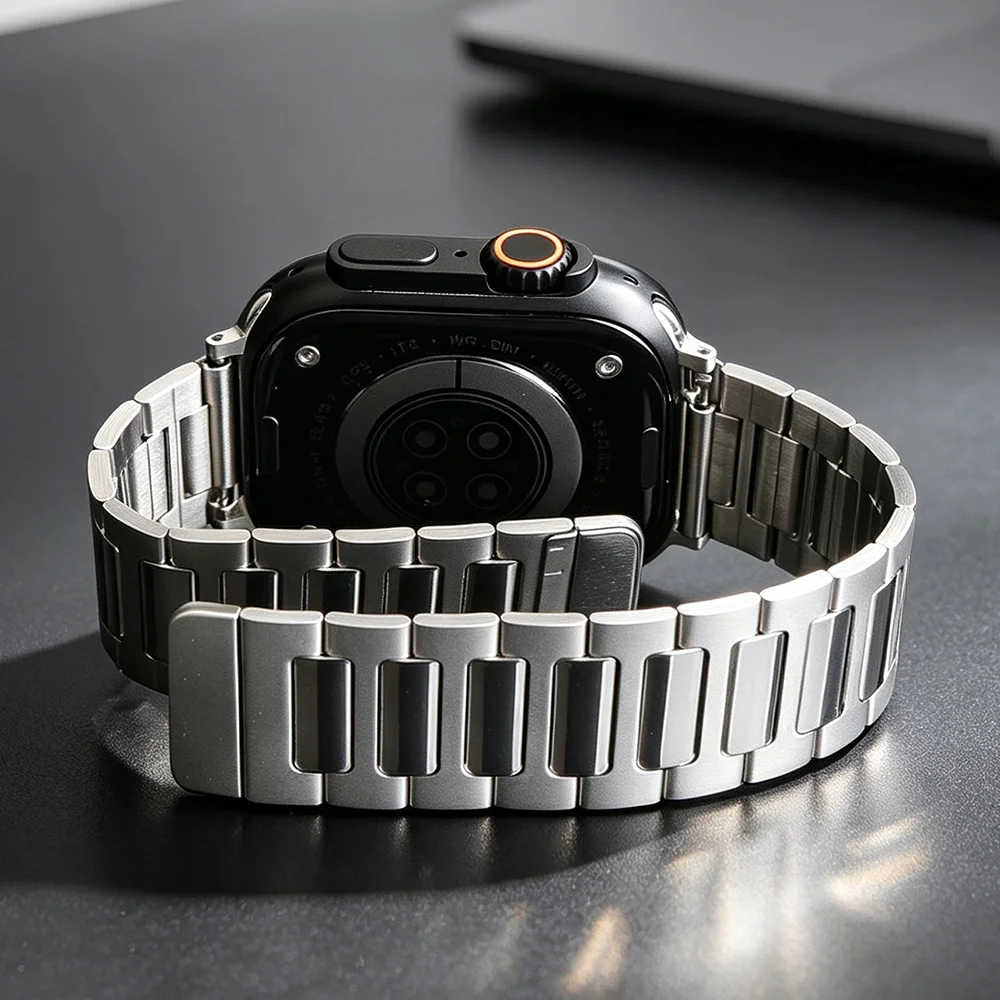 High Gloss Stainless Steel Band for Apple Watch 49mm 46mm 45mm 44mm 42mm 41mm 40mm Strap iWatch Ultra SE 11 10 9 8 7 6 5 4 3