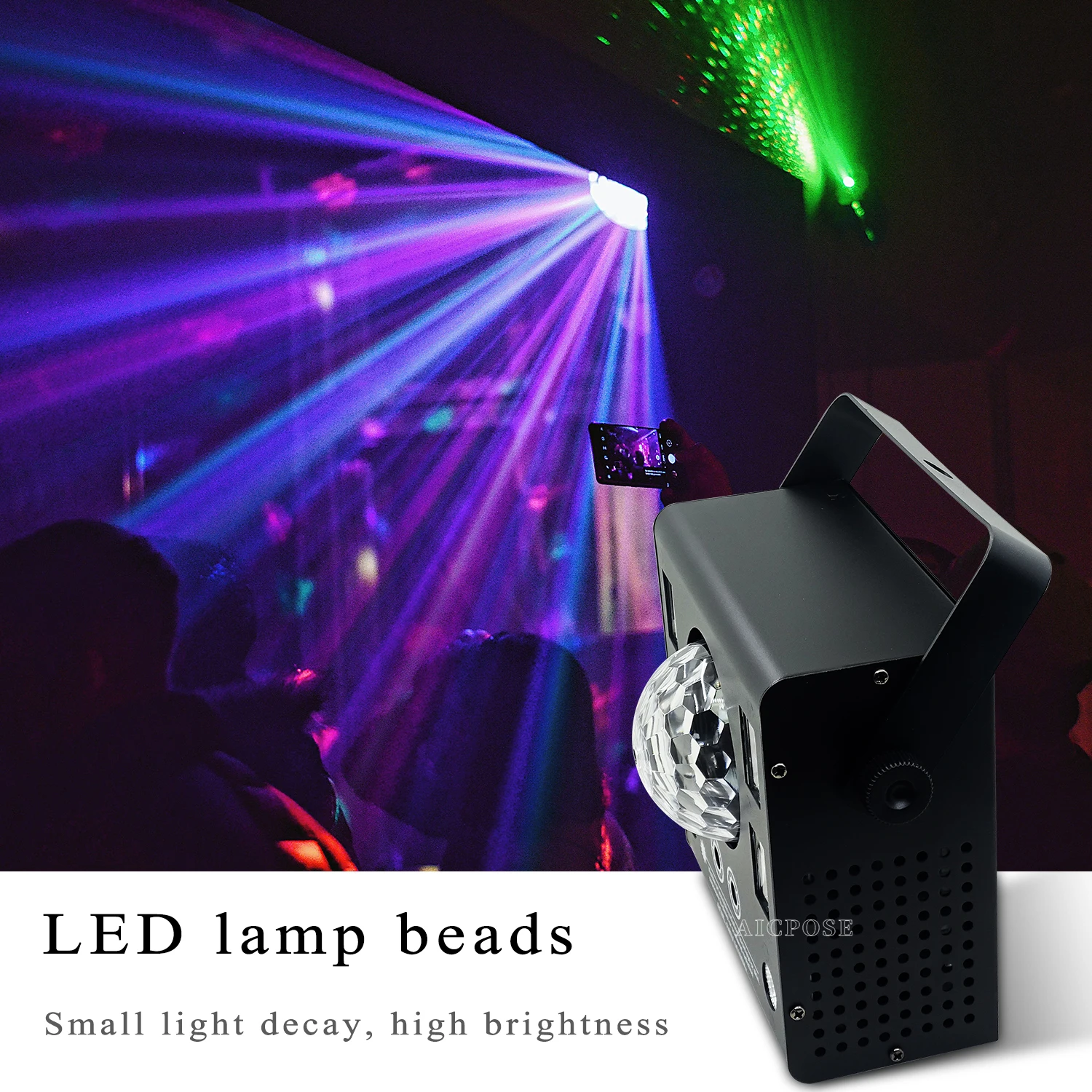 RGBW 4 in 1 Laser Projector Strobe Flash Laser Magic Ball Light Rotating Pattern Lights For Party Stage Disco DJ