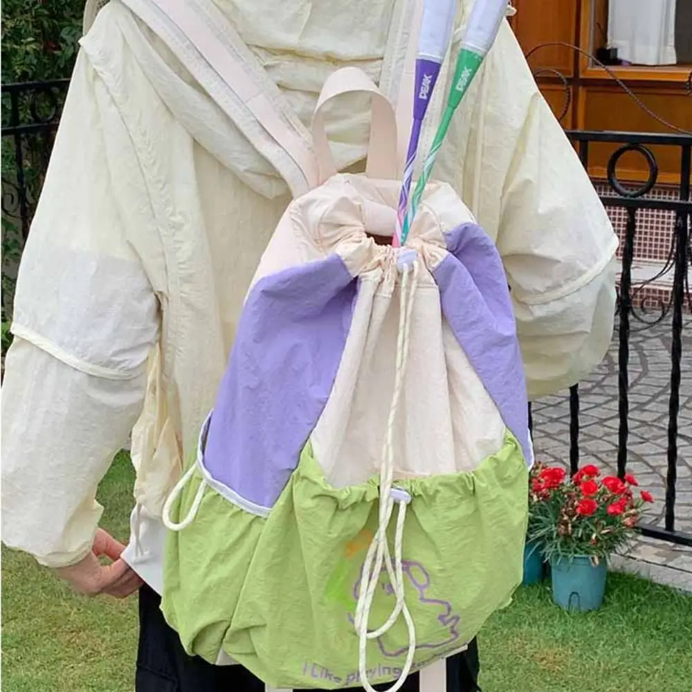 Cartoon Puppy Sport Racket Storage Backpack Lightweight Large Capacity Fitness Shoulder Bag Tote Bag Tennis