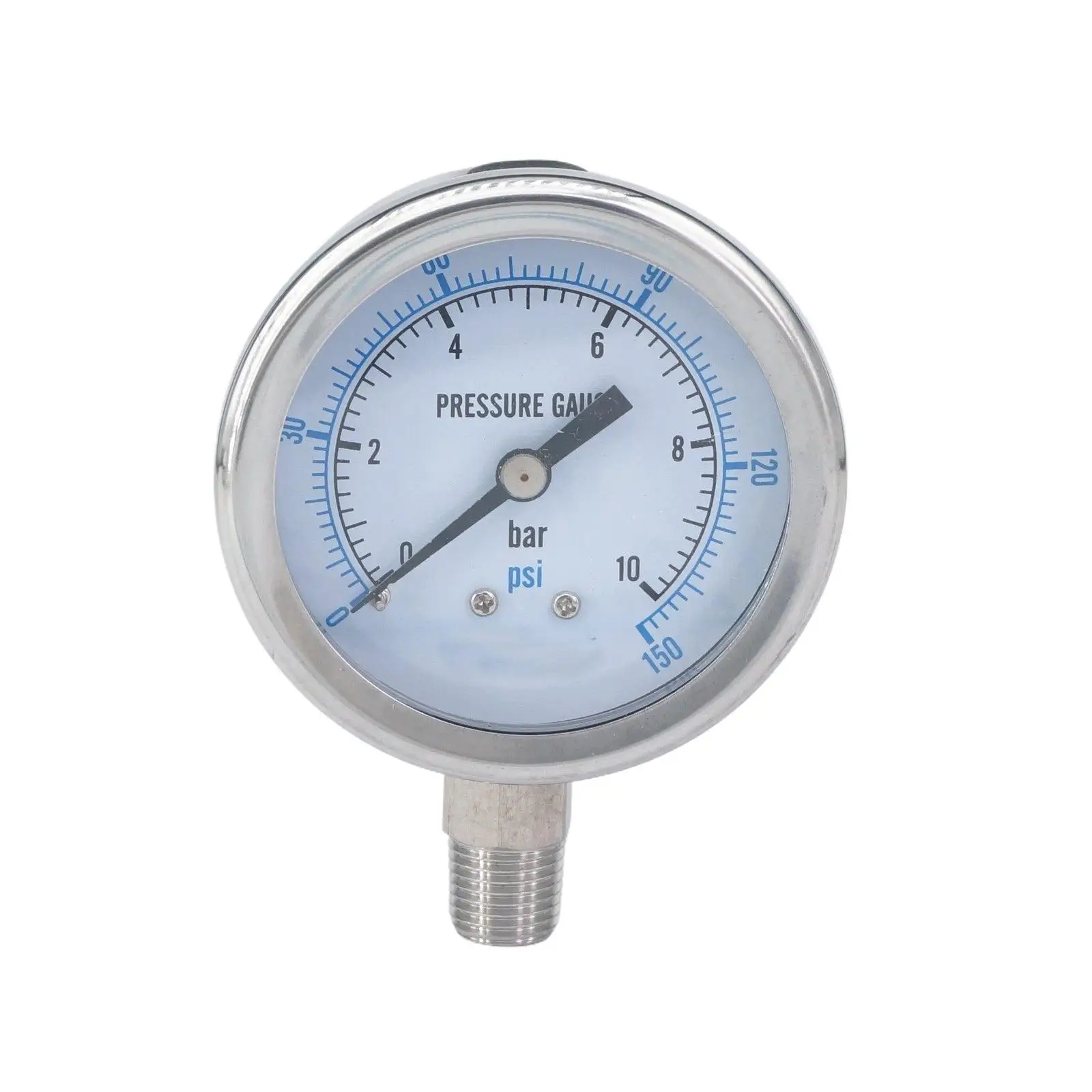 Thread M14x1.5 60mm Dial Ranges MPa/bar Pressure Gauge 304 Stainless Bar PSI N2 Steam Brewing Pneumatic