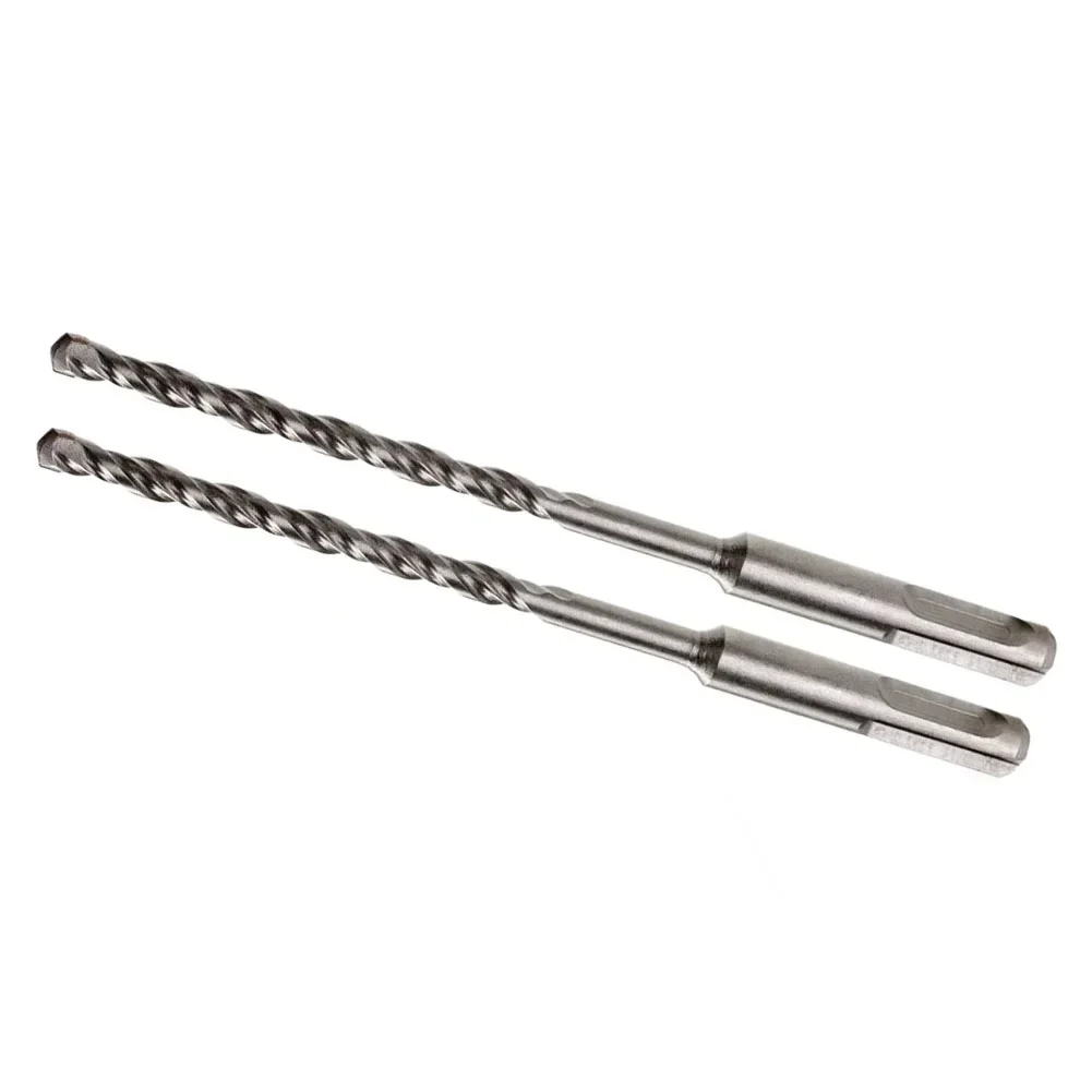 2PCS SDS Carbide Drill Bits For Concrete Brick Stone Tile Glass Cement Metal Electric Hammer Drill Bits 5mm 6mm 8mm 10mm 12mm