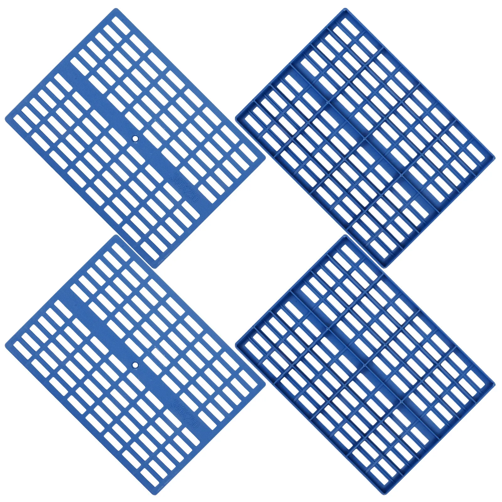 

4 шт. пластиковых ковриков для клеток для кроликов, прочные, легко моются, подстилка для лап мелких животных, нескользящие коврики для отдыха кроликов