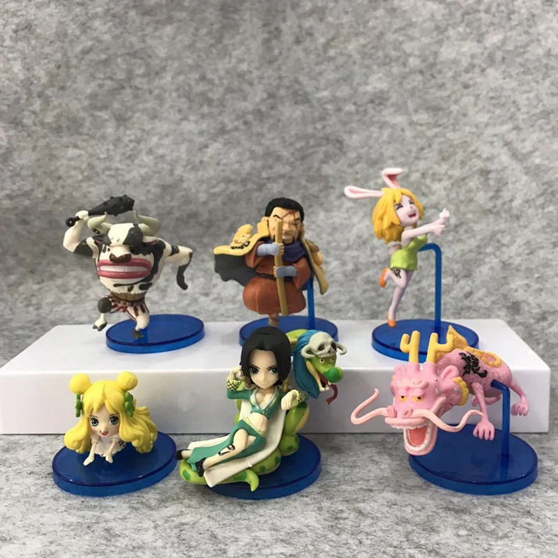 New Kawaii Banpresto One Piece Chinese Zodiac 12 Animal Signs Boa Hancock Charlotte Linlin Issho Anime Figures Model Toy Gifts