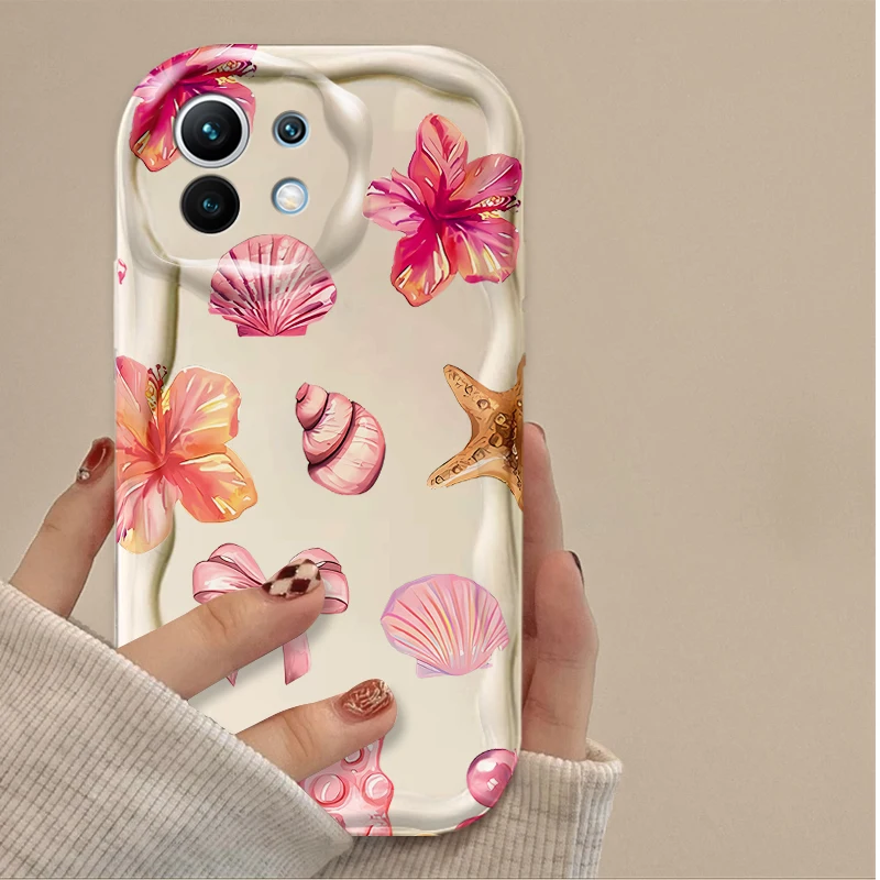 Colorful Marine Organism Phone Case For Xiaomi Redmi 14C 13C 12C 10C K50 K40 Note 14 13 12 11 10 9 9s Pro Plus 4G 5G TPU Cover