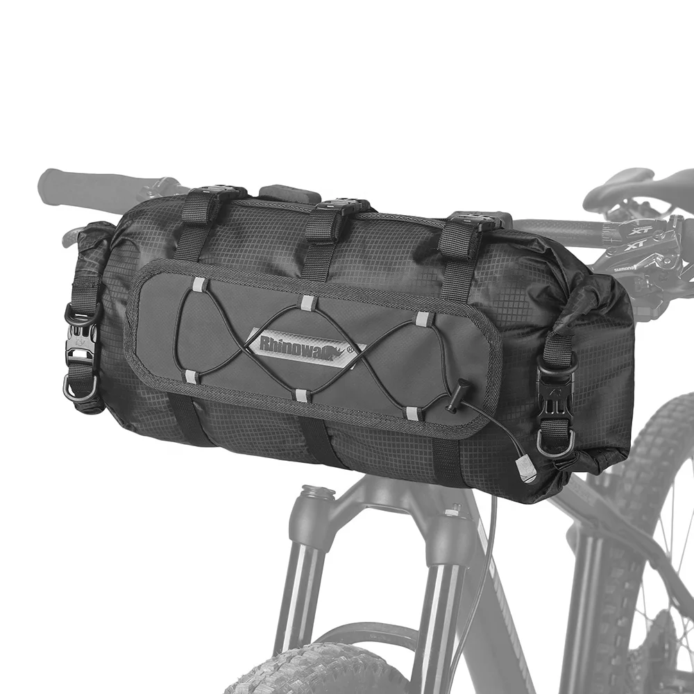 

Bicycle Handlebar Harness Bag Waterproof Bike Roll Dry Setup for Long Distance Cycling