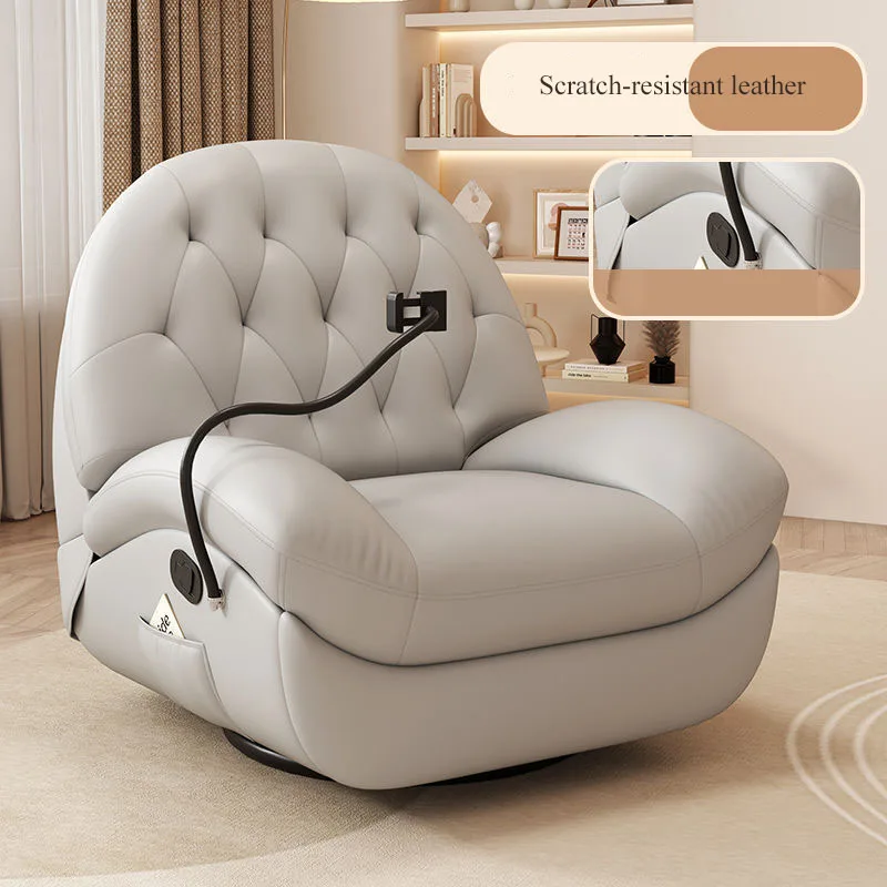 high quality shell multifunctional recliner single seat sofa chair modern adult swivel chair living room