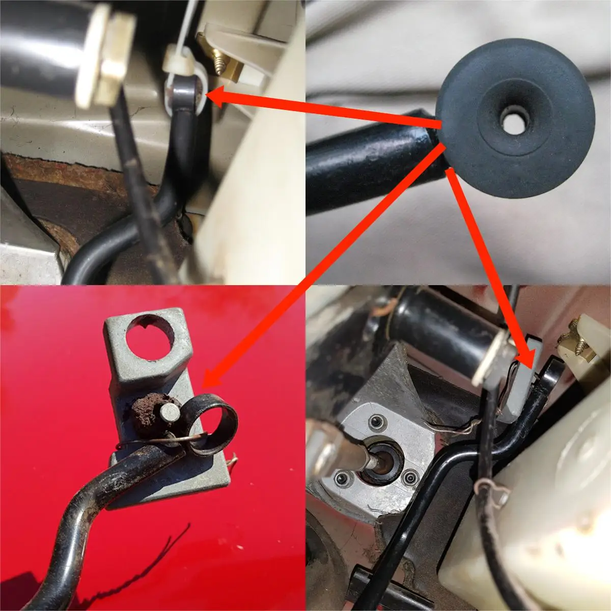 Boccola del pedale dell'acceleratore per VW Passat B3 Golf MK2 Transporter T4 SEAT Manicotto in gomma Presa Passacavo Clip di montaggio manuale