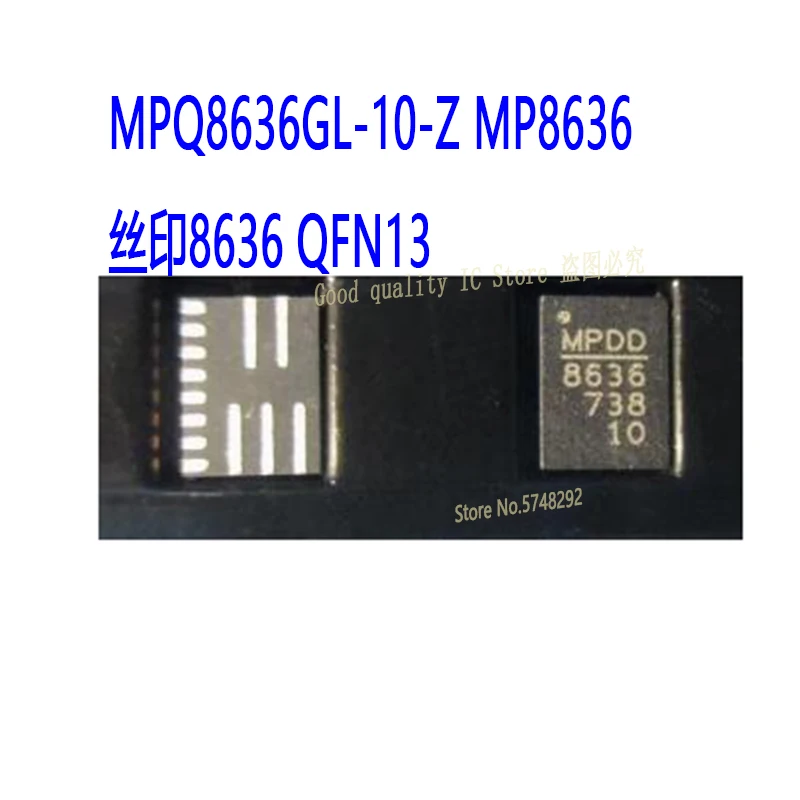 10PCS/LOT MPQ8636GL-10-Z MP8636GL-10 MP8636 Printing 8636 QFN13  100% new imported original