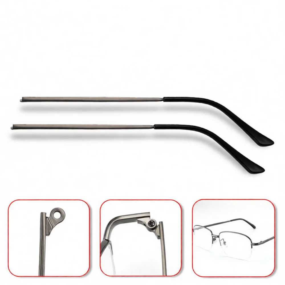 Replacement Metal Temple Parts For Myopia Glasses Frames Universal Optical Spectacle Leg Accessories Durable Repair Component