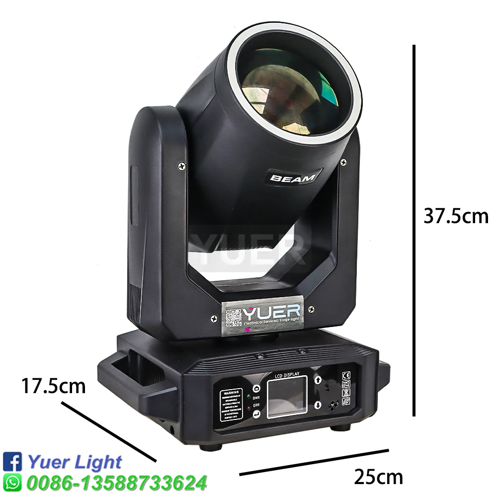 Imagem -02 - Led Ring Beam Spot Moving Head Light 18 Prisma Rotativo Efeito Arco-íris Disco Party Club Luzes do Palco Dmx512 Pcs 200w