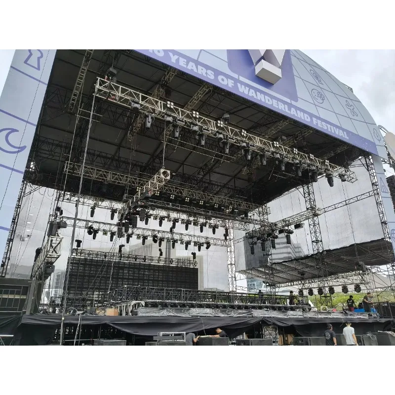 Equipamento de entretenimento de guindaste de palco de corrente, sistema de freio duplo, elevador elétrico para equipamento de iluminação de teatro de concerto