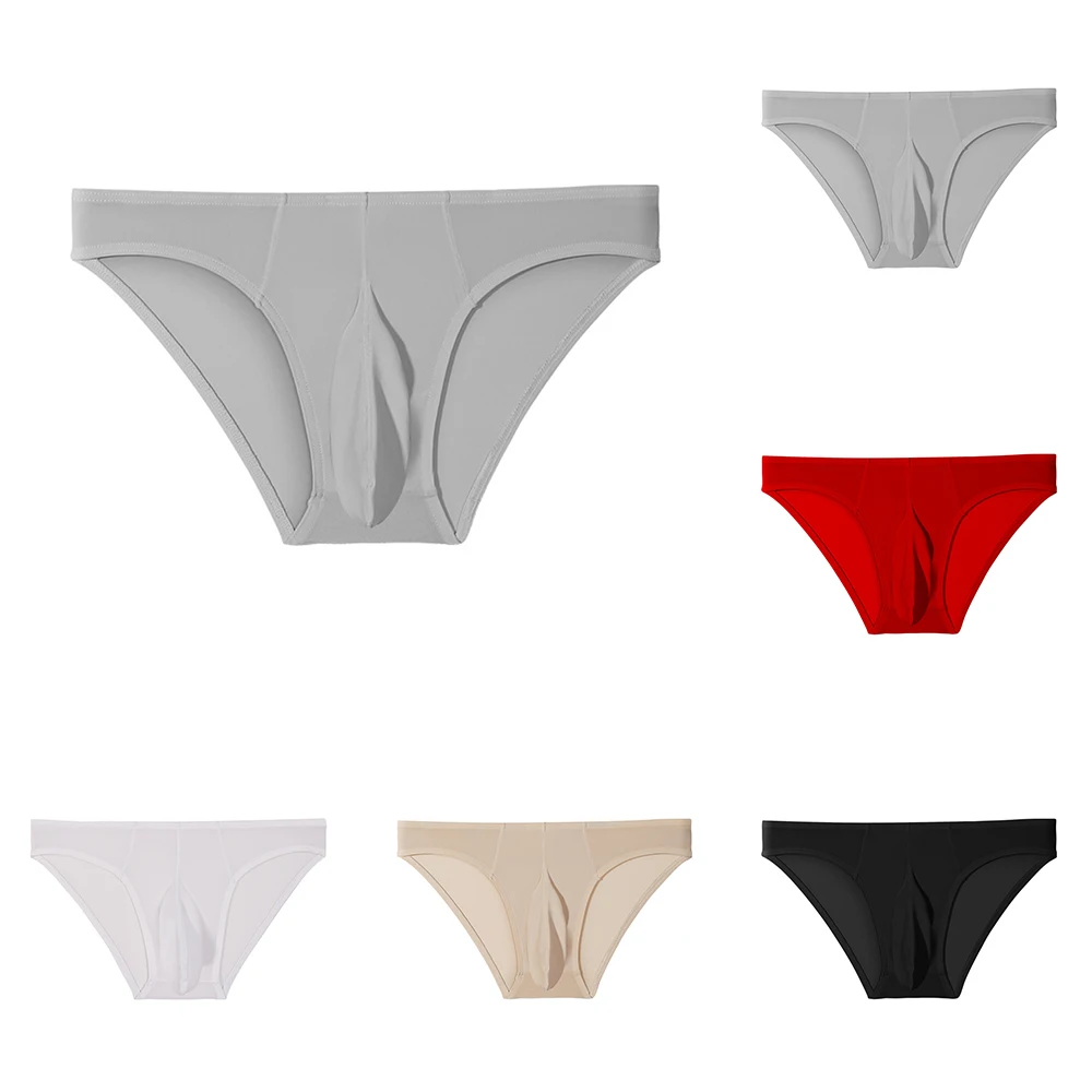 سراويل داخلية سراويل داخلية ملابس سباحة للرجال ملابس داخلية شفافة من خلال الرجال ملابس داخلية على شكل فيل من الحرير الجليدي ملابس داخلية رفيعة #6