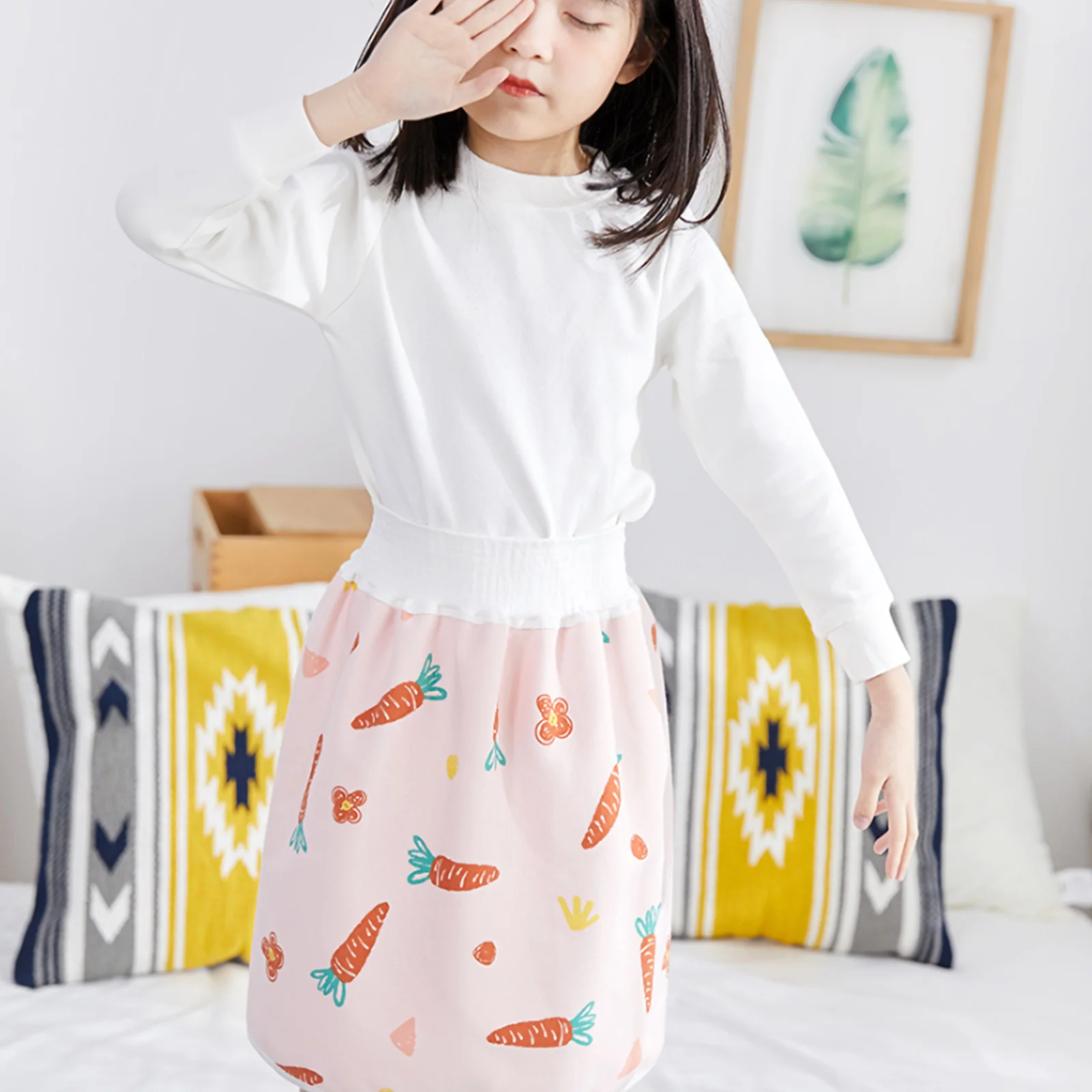 تنورة حفاضات للأطفال عالية الخصر، تنورة تدريب للحفاضات الكرتونية، مادة ممتازة، مريحة ومرنة وسهلة الغسيل وقابلة للطي ومحمولة #4