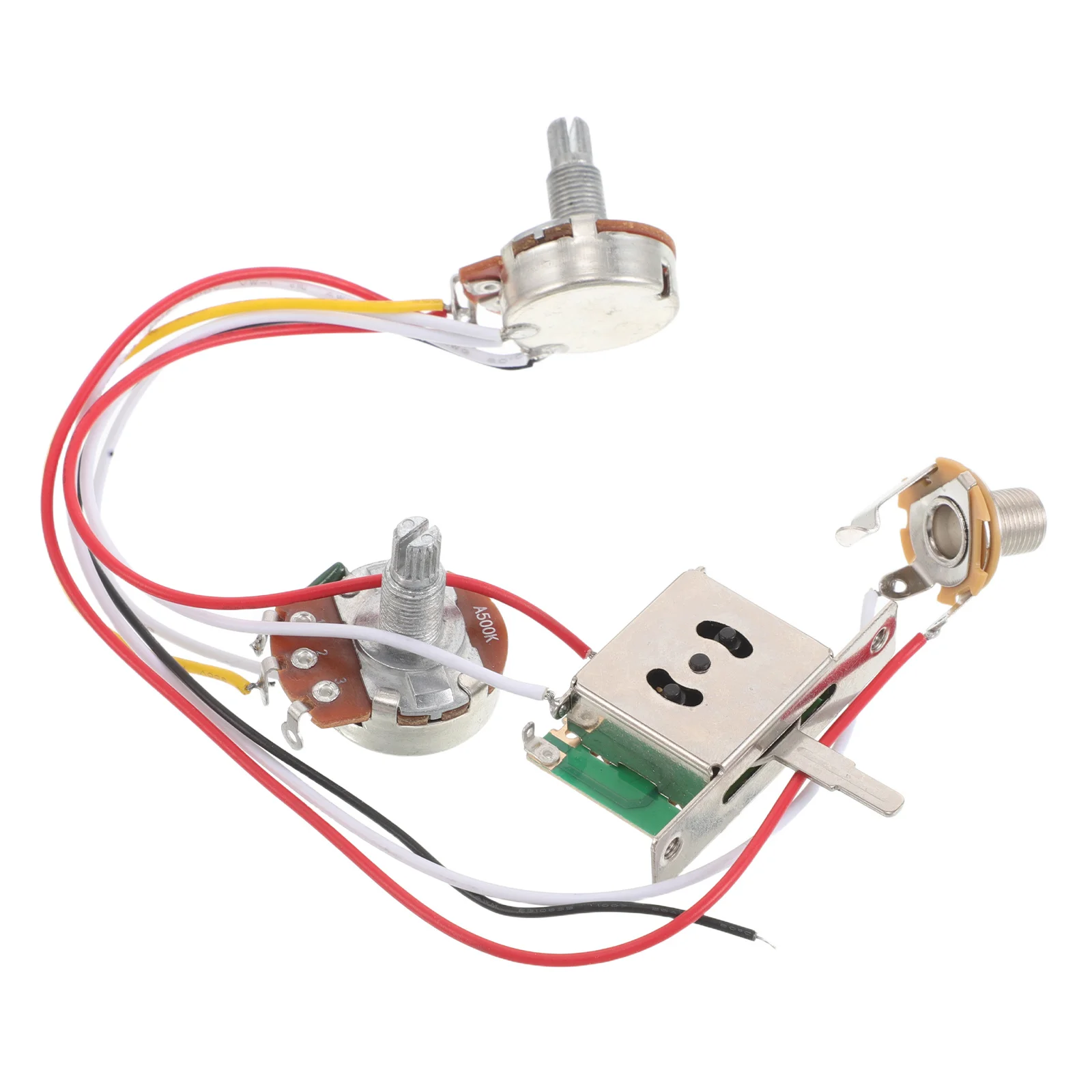 

1 Set Electric Wiring Harness Kit Professional Guitar Electronics With Tone Control Switch Stable Signal Transmission - Guitar
