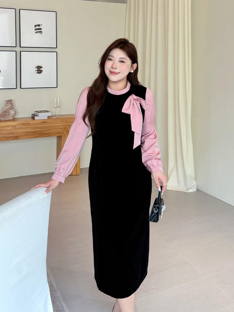 

Утягивающая длинная юбка трапециевидной формы большого размера в стиле ретро с высокой талией, длинная юбка из полиэфирного волокна French Sle