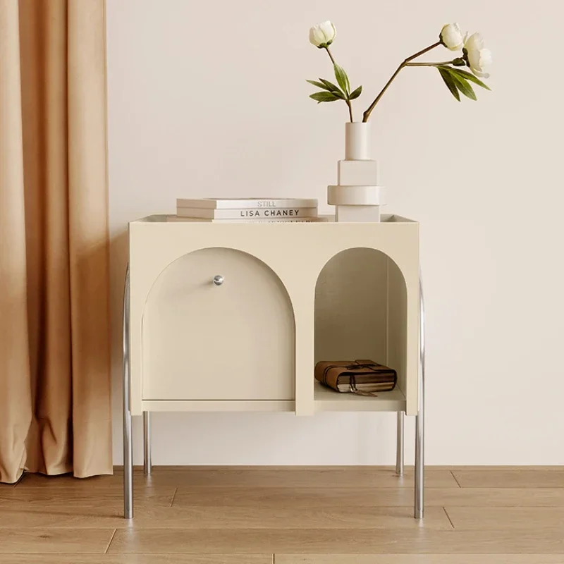Side Table Bed Room Auxiliary Tables Cabinet Storage Design Bedside Desk Bookcase Open Cabinets Sofa Comodini Locker Small Night
