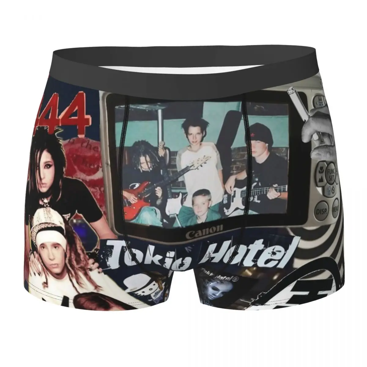 

T-Tokio Hotel Нижнее белье Музыкальный тур Мужские трусы-боксеры Эластичные шорты-боксеры Горячие трусы больших размеров на заказ