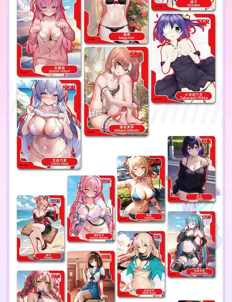 New Goddess Story Waifu Collection PR Card Anime Games Girl Party Swimsuit Bikini Feast Booster Box Doujin Toys And Hobbies Gift