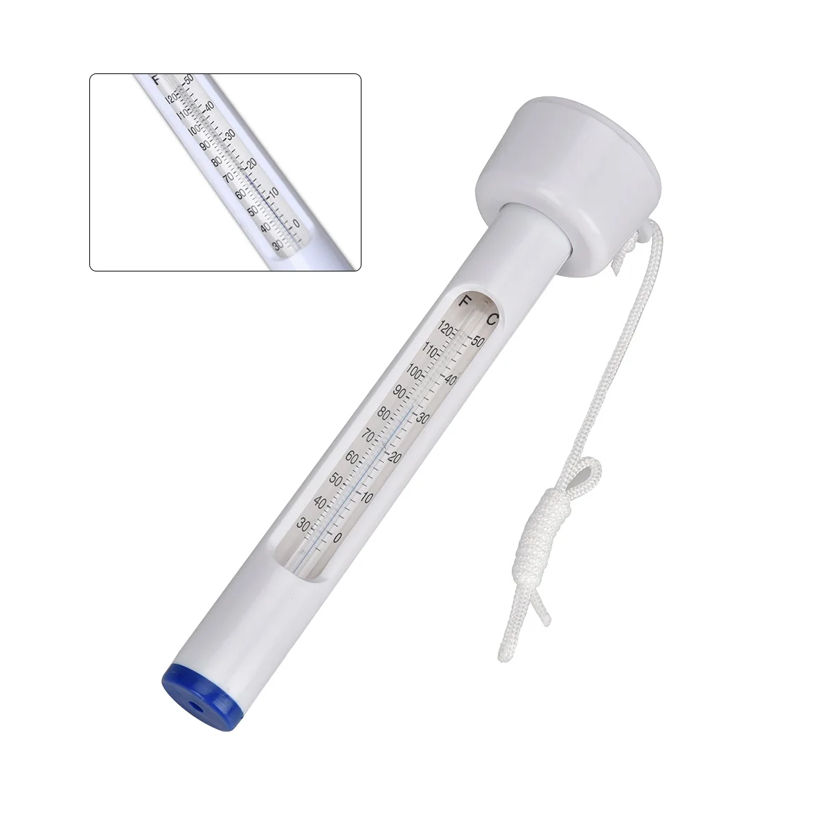 

Floating Thermometer Plastic Water Thermometer for Swimming Pool Bathtub Fish Tank Pond Accurate Temperature Measurement
