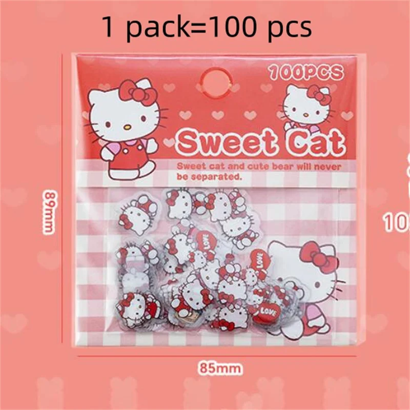 Imagem -05 - Pack Lot Sanrio Melody Kuromi Cinnamoroll Pochacco Stickers Cute Scrapbooking Faça Você Mesmo Diary Decorative Sticker Album Stick Label 36