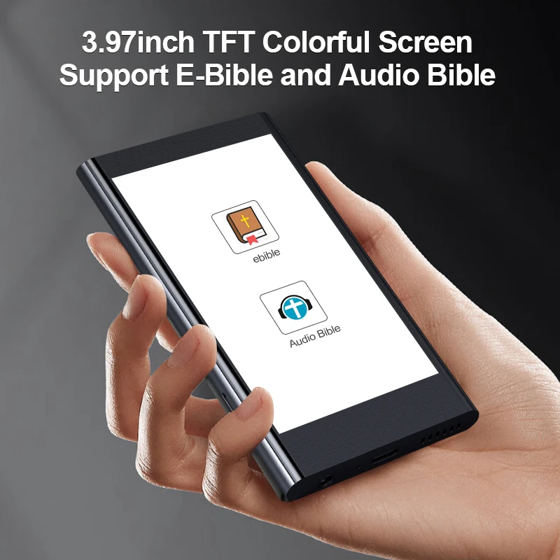 HBNKH Neuankömmling 4 Zoll Holy Biible Player Audio Bible E-Book Lesen mit Android-System