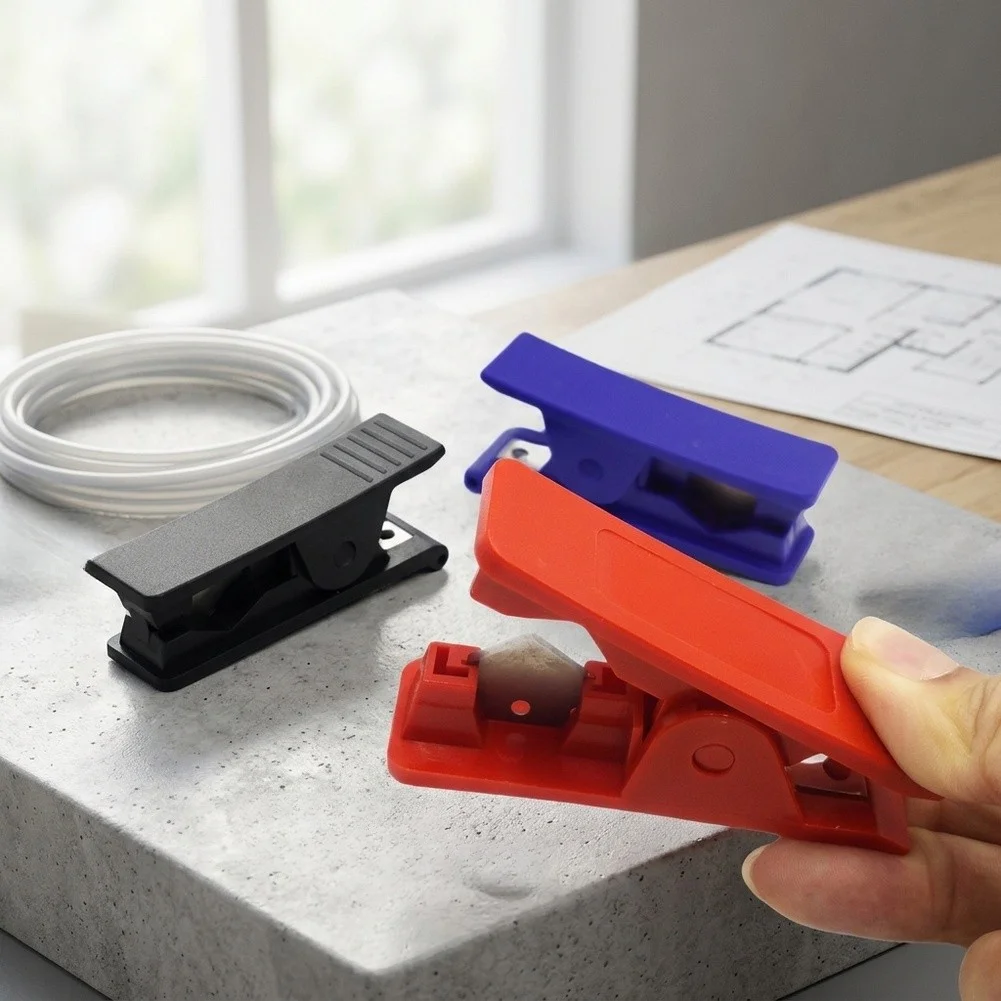Small Pipe Trimmer Hose Splitter Tool Ergonomic Grip Handle Steel And Plastic Build Efficient Pipe Cutting Tool Pneumatic Shears