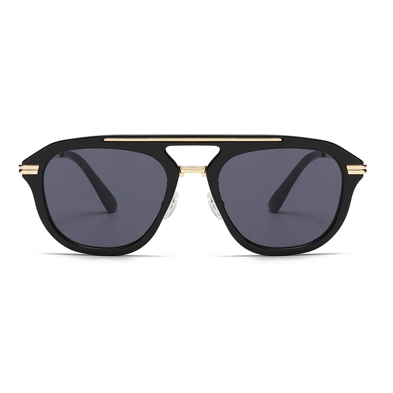 

Luxury Double Bridge Metal Sunglasses Women Men Retro Oval Fashion Frame UV400 Protection Trendy Travel Outdoor Sun Glasses 3502