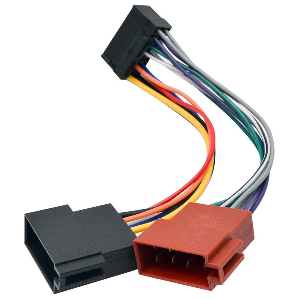دائم-سيارة سلك تسخير محول ل كينوود/JVC السيارات ستيريو راديو ISO القياسية موصل محول 16 دبوس كابل توصيل التوصيل اللعب