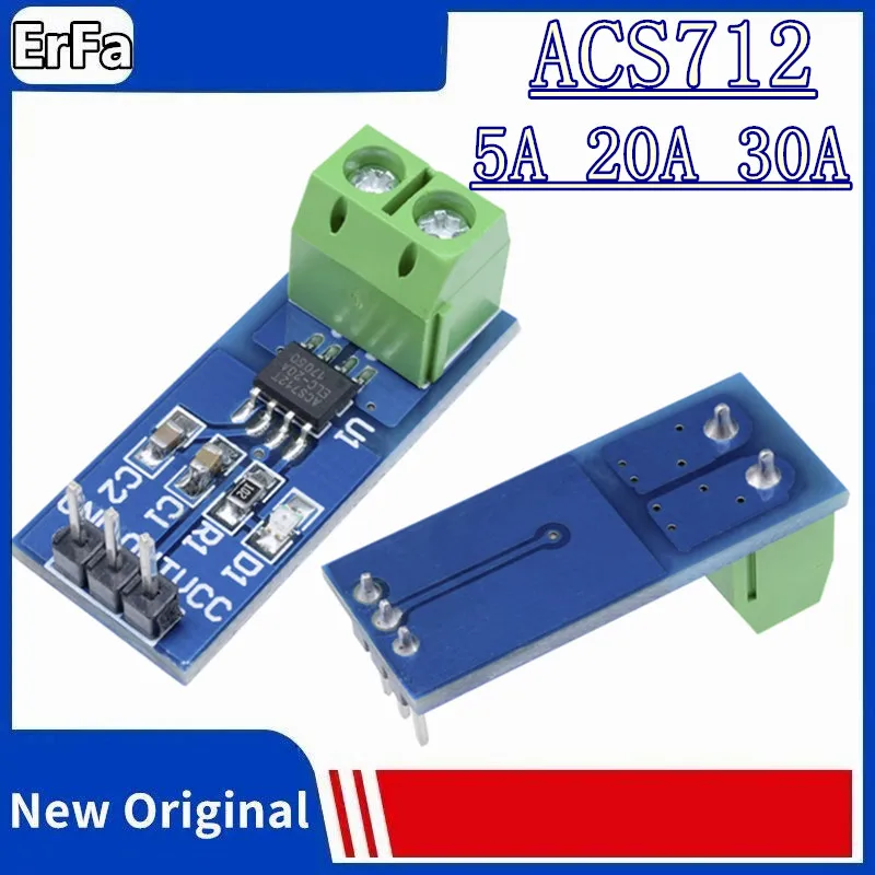 ACS712 Hall Current Sensor Module 5A 20A 30A Current detection board Hall current sensor 05B