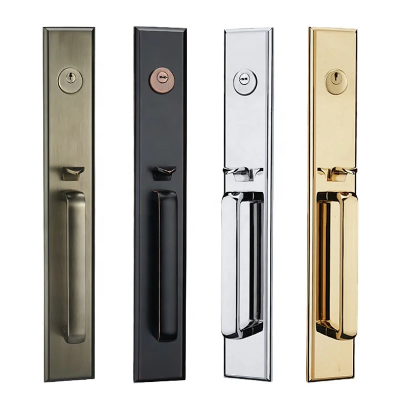 Factory Spot Zinc Alloy Security Home Main Entrance Door Key Lock Double Open Main Door Handle