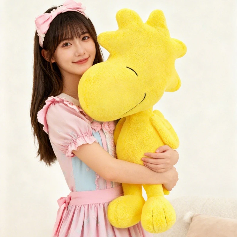 

40-100cm Snoopy Plush Toys Woodstock Large Cartoon Plushie Anime Birthday Pillow Sofa Bird Doll Stuffed Gift for Childrens Xmas