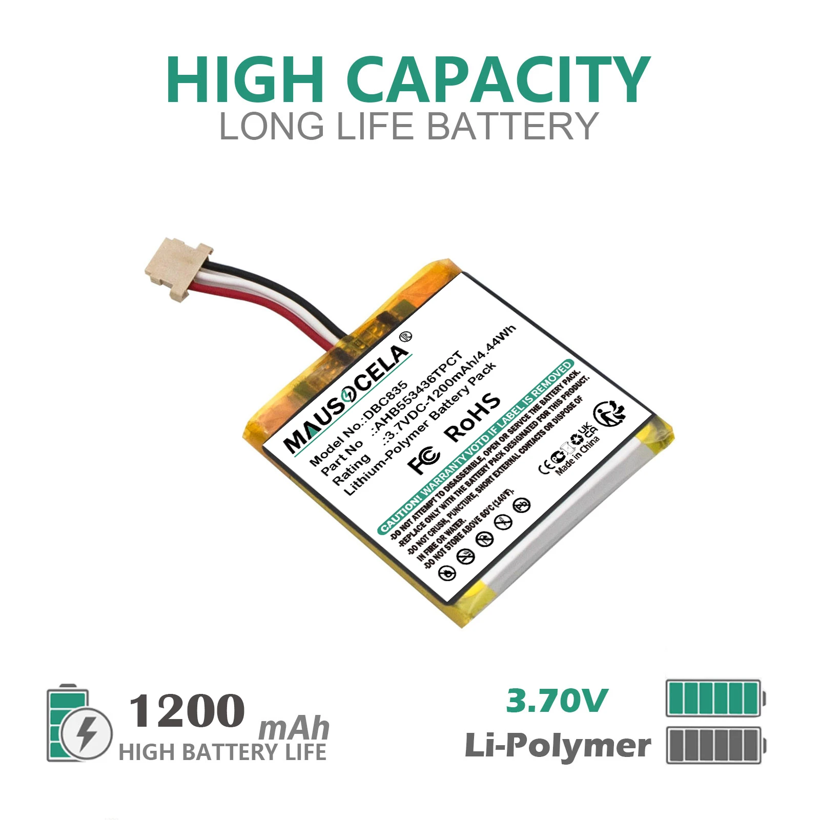 

Replacement Battery For Honeywell:300-10728,Home PROWLTOUCH,PROWLTOUCHC,ProSeries 7" Color Wireless Touchscreen,PROWLTOUCH