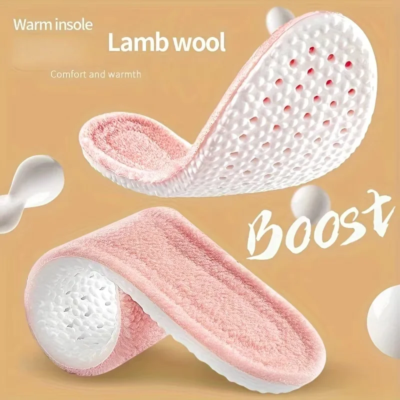 4 PCS EVA Warm Shock Absorption Comfortable Breathable Deodorant Insole Breathable, Shock Absorption, Arch Support Insertion