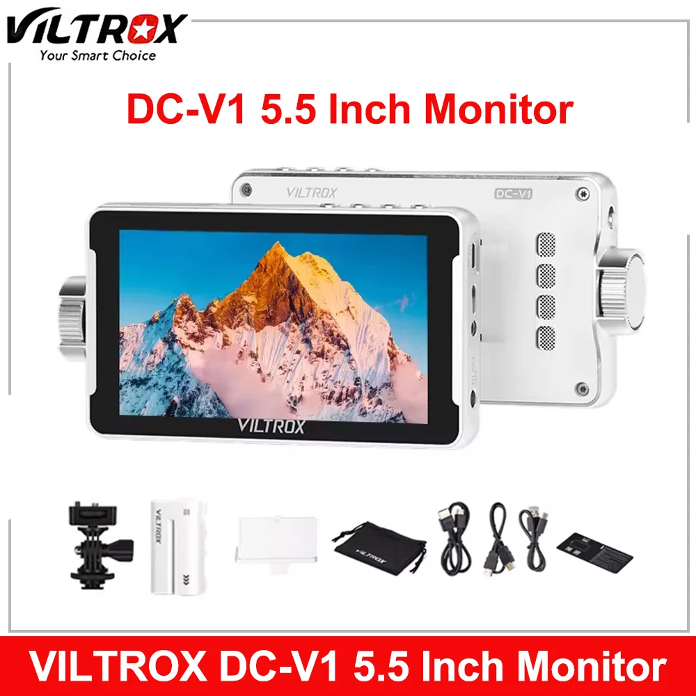 

Viltrox DC-V1 5.5 Inch HD 4K 30hz Portable 3D Luts on Camera Monitor for Photography Vlogging Filmmaking with Touch Screen
