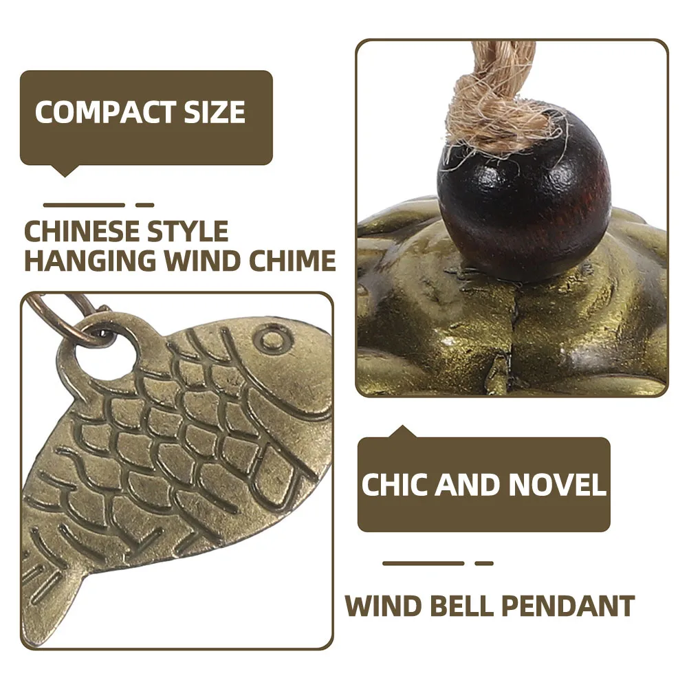 

2pcs Metal Wind Chime Pendant Durable Decorative Hanging Bell Alloy Decoration Yard Tree Ornament