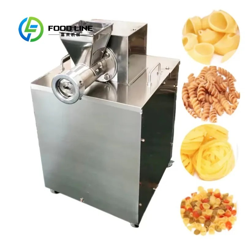 Customized 80kg/h High Efficiency Automatic Noodle Macaroni Spaghetti Maker Machine Pasta Extruder for Commercial Use Ready