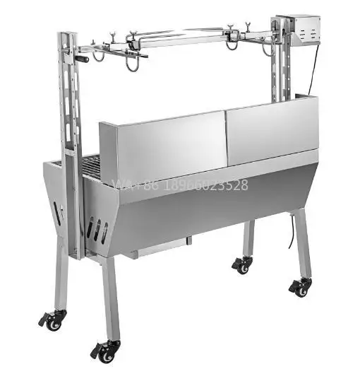 

Походы для кемпинга и пешего туризма, железный материал, уголь, регулируемая высота, портативный угольный гриль-барбекю из нержавеющей стали для улицы