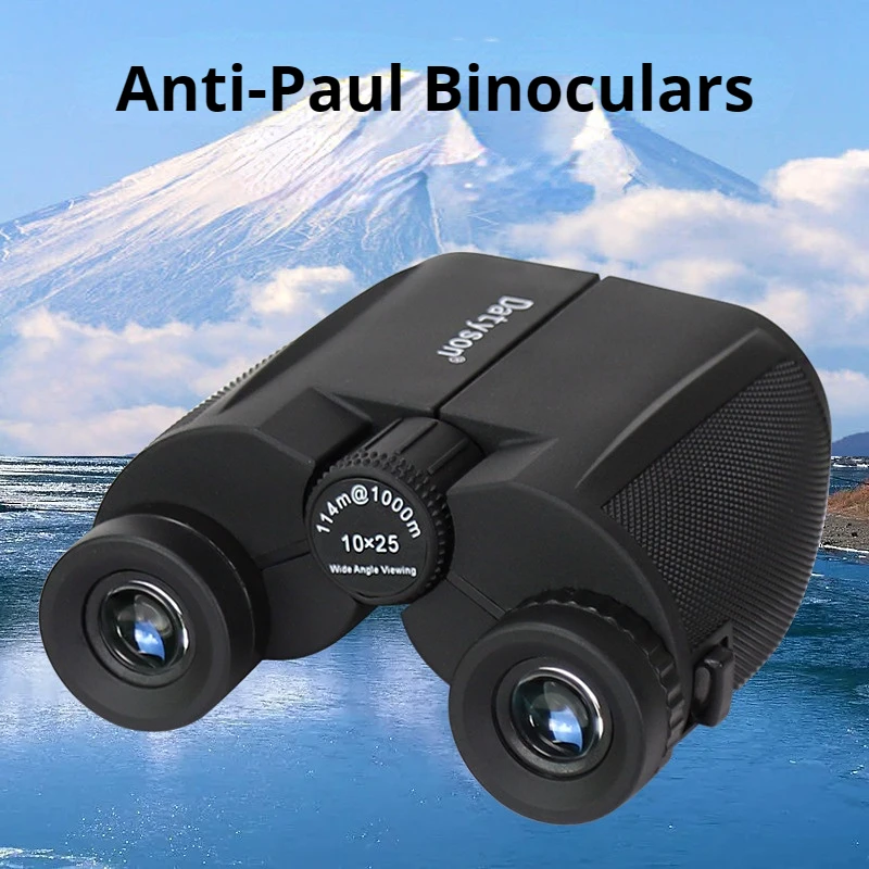 

10X25 Anti-Paul Binoculars FMC Green Film BAK4 HD for Outdoor Travelling and Viewing to Watch the Game