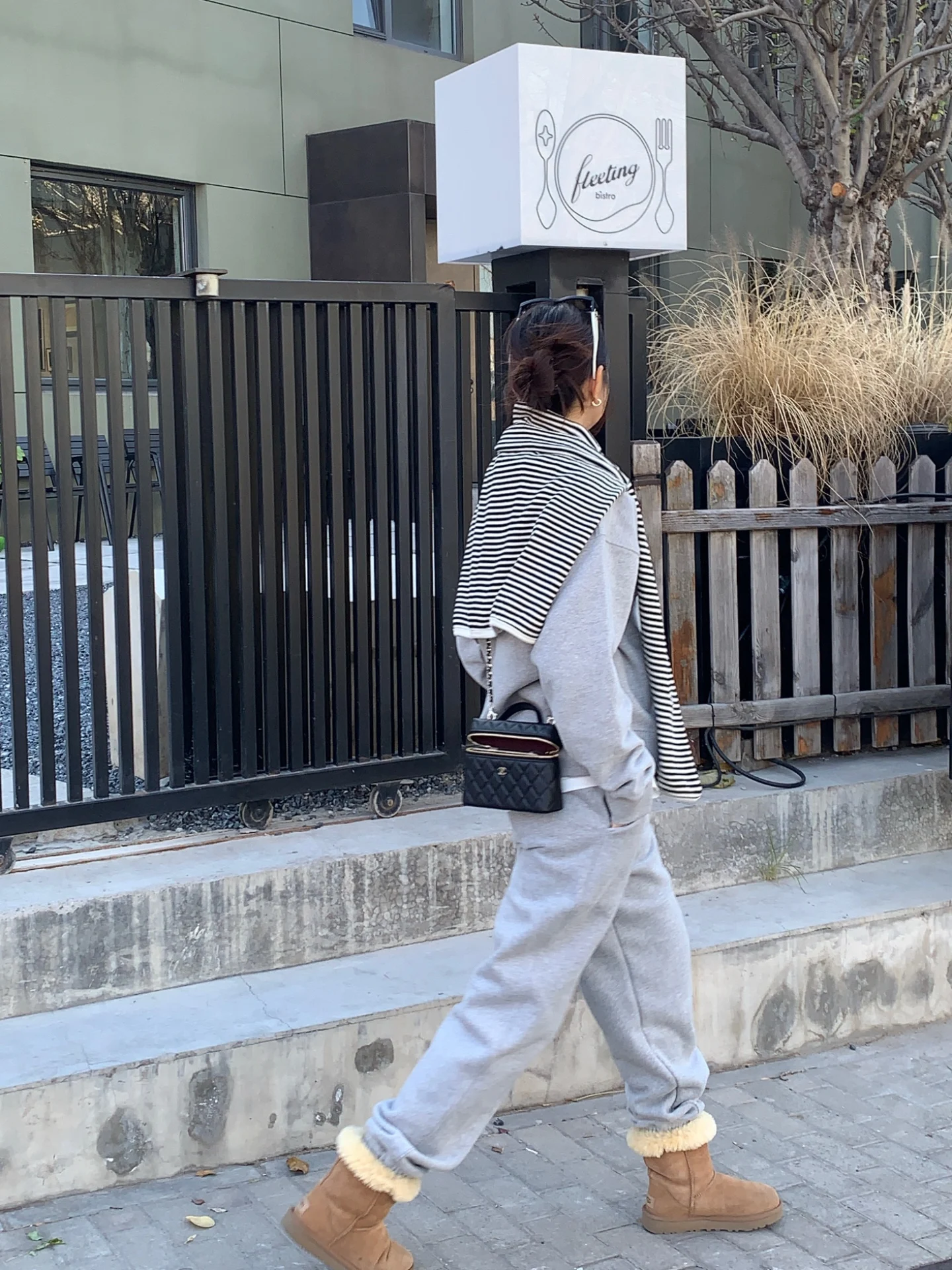 

Удобные брюки A388 BAADA в корейском стиле с флисовой подкладкой из чистого хлопка, светло-серого цвета, для осени и зимы