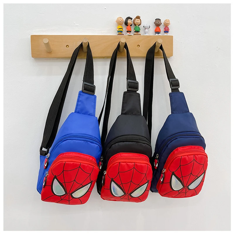 Bolso de pecho Super Cool de Spider Man, bolso de hombro de dibujos animados, bolso informal de moda, bolso de viaje, bolso de mensajero, regalo de cumpleaños