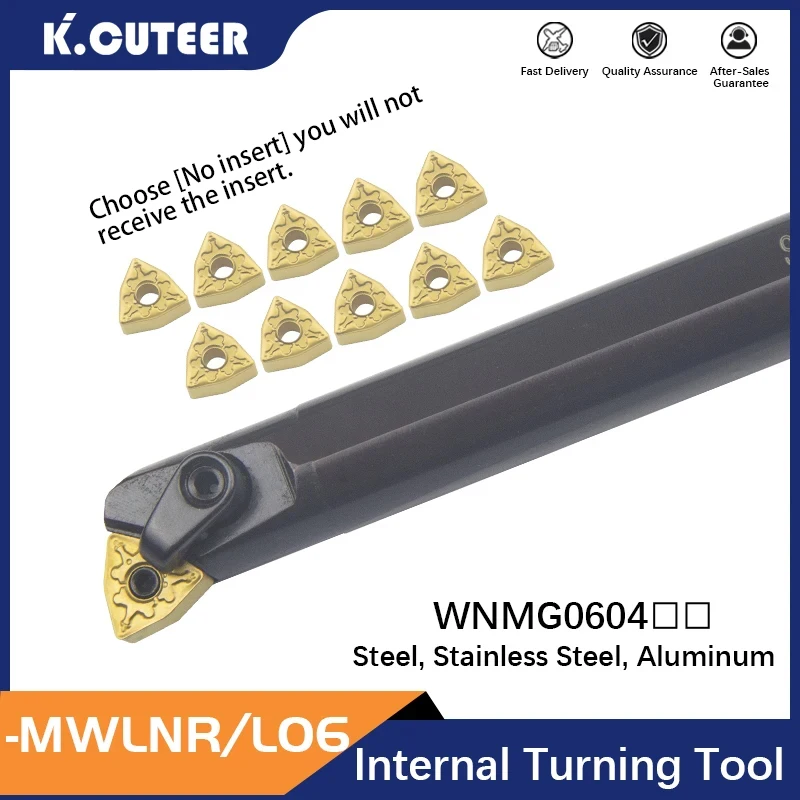 MWLNR S16Q-MWLNR06 S20R-MWLNR06 S25S-MWLNR06 مخرطة القاطع CNC تحول أداة حامل كربيد إدراج WNMG06 CNC طقم أدوات القطع