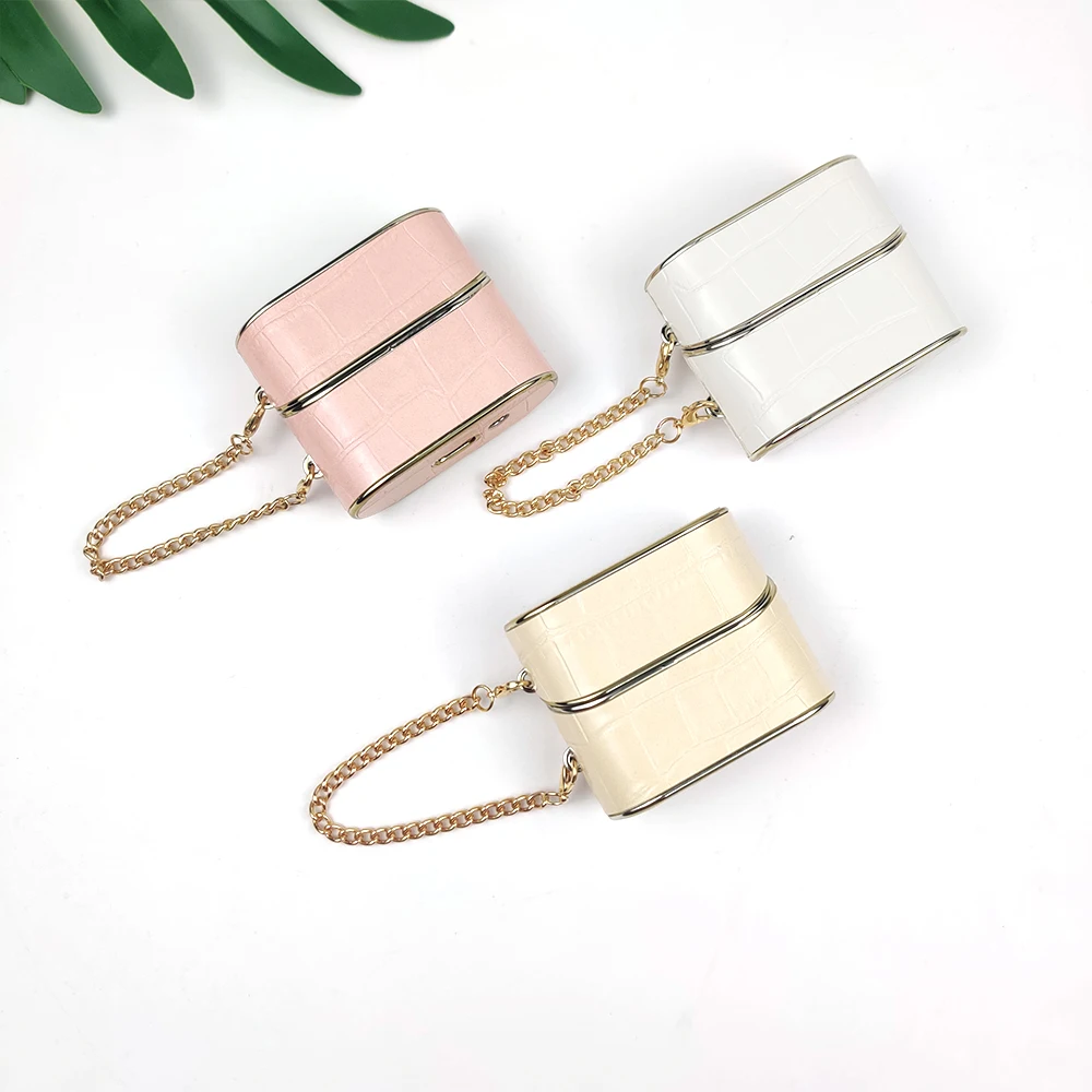 حافظات سماعات أذن جلدية بنمط التمساح، مناسبة لحافظات سماعات الأذن بسوار Galaxy Buds 3/3 Pro Buds/Core/2/2Pro/Pro/Live/FE