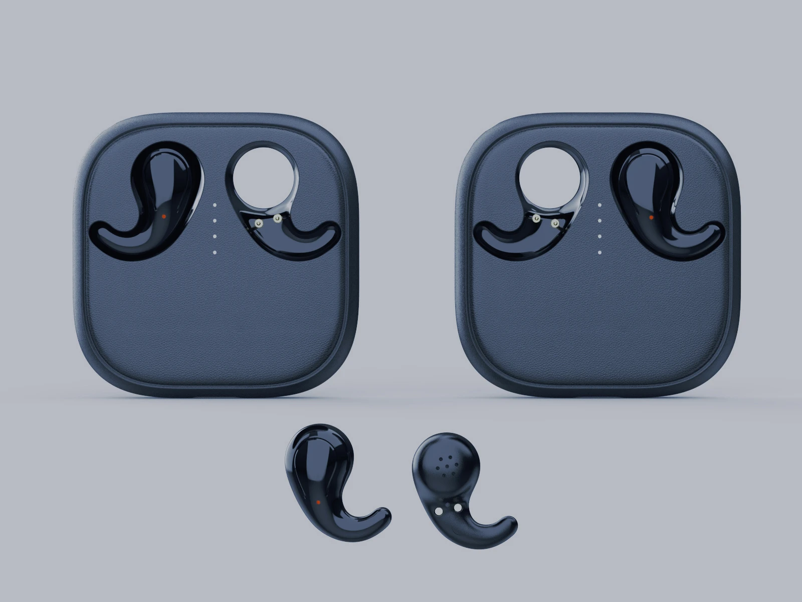 Compact Ultra-Thin Wireless In-Ear Bluetooth Headphones Ergonomic Sleeping Earphones with Convenient USB-C Charging Function
