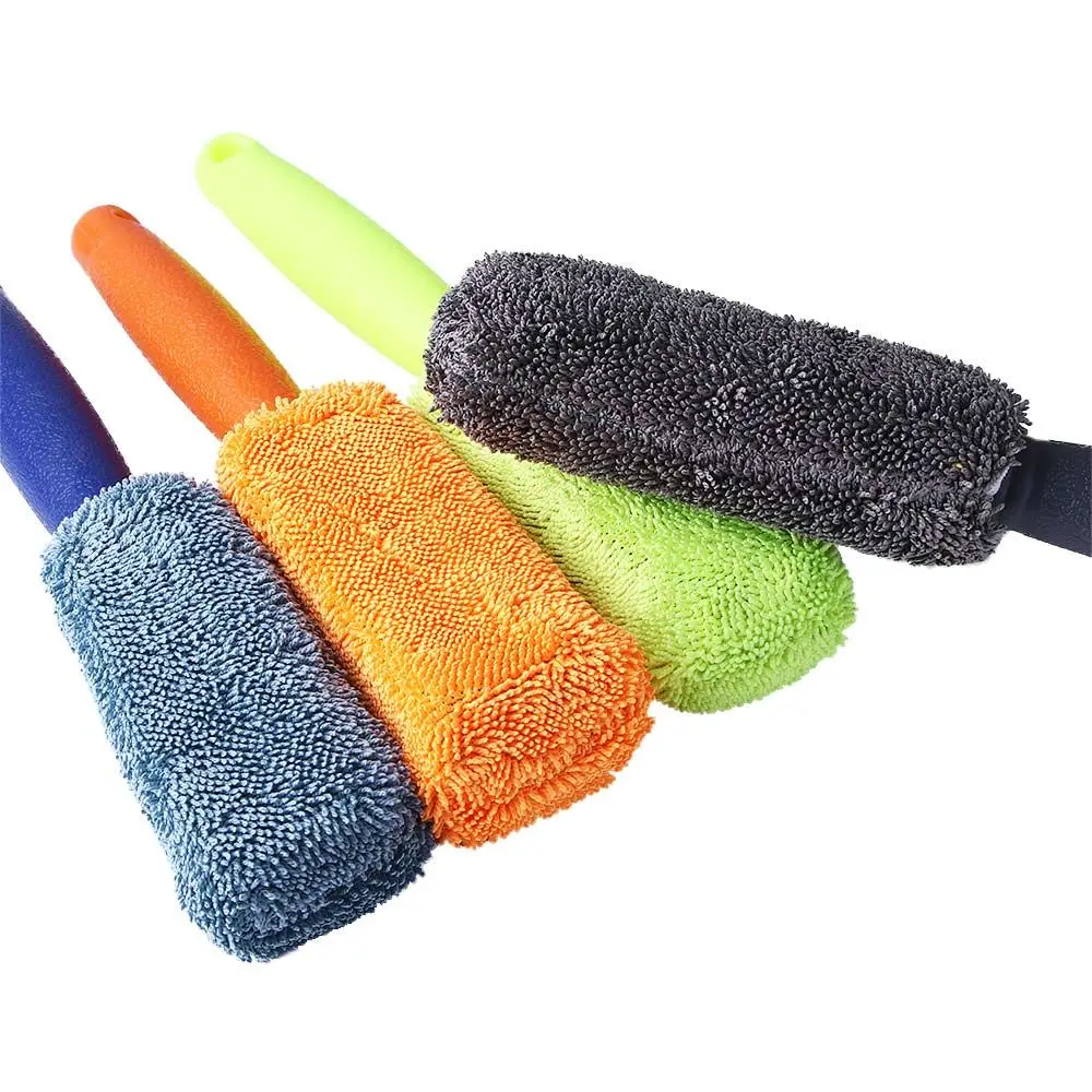 

1PC Car Wash Detailing Car Cleaning Brush Microfiber Wheel Rim Brush For Car Trunk Motorcycle Auto Detailing Brush